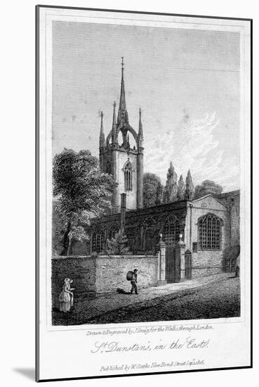 Church of St Dunstan in the East, City of London, 1816-J Greig-Mounted Giclee Print