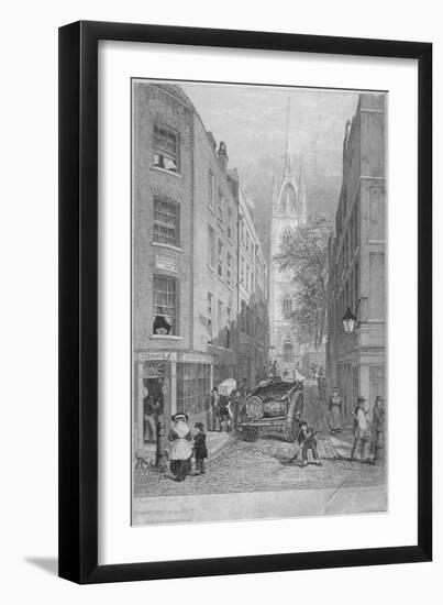 Church of St Dunstan-In-The-East from the Custom House, City of London, 1828-Edward William Cooke-Framed Giclee Print