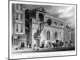 Church of St Dunstan in the West, Fleet Street, City of London, 1816-JB Allen-Mounted Giclee Print