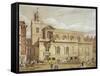 Church of St Dunstan in the West, Fleet Street, City of London, 1827-Thomas Talbot Bury-Framed Stretched Canvas