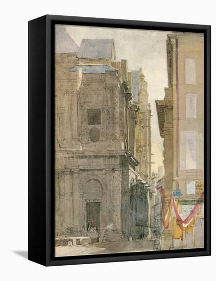 'Church of St. Eustache, Paris', c1829-David Cox the elder-Framed Stretched Canvas