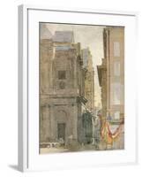 'Church of St. Eustache, Paris', c1829-David Cox the elder-Framed Giclee Print