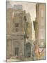 'Church of St. Eustache, Paris', c1829-David Cox the elder-Mounted Giclee Print