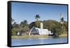 Church of St. Francis of Assisi, Pampulha Lake, Pampulha, Belo Horizonte, Minas Gerais, Brazil-Ian Trower-Framed Stretched Canvas