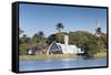 Church of St. Francis of Assisi, Pampulha Lake, Pampulha, Belo Horizonte, Minas Gerais, Brazil-Ian Trower-Framed Stretched Canvas