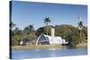 Church of St. Francis of Assisi, Pampulha Lake, Pampulha, Belo Horizonte, Minas Gerais, Brazil-Ian Trower-Stretched Canvas