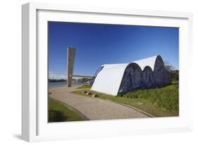 Church of St. Francis of Assisi, Pampulha Lake, Pampulha, Belo Horizonte, Minas Gerais, Brazil-Ian Trower-Framed Photographic Print