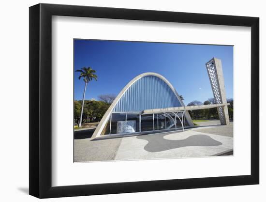 Church of St. Francis of Assisi, Pampulha Lake, Pampulha, Belo Horizonte, Minas Gerais, Brazil-Ian Trower-Framed Photographic Print