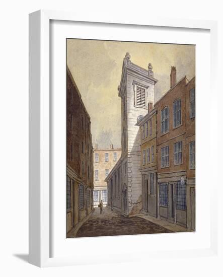 Church of St George Botolph Lane from George Lane, City of London, C1813-William Pearson-Framed Giclee Print