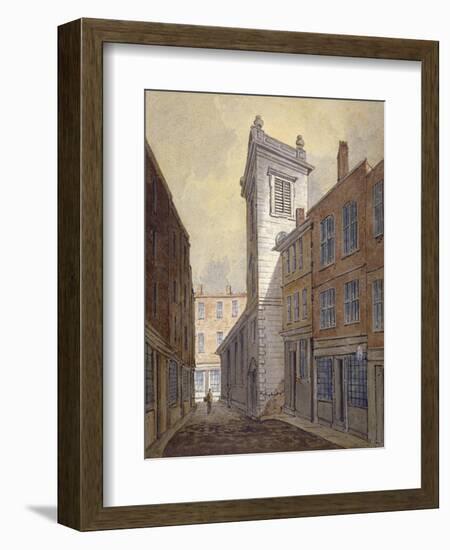 Church of St George Botolph Lane from George Lane, City of London, C1813-William Pearson-Framed Giclee Print