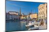 Church of St. George (Cerkev Sv. Jurija) in Background, Old Town Harbour, Piran-Alan Copson-Mounted Photographic Print