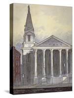 Church of St George, Hart Street, Bloomsbury, London, C1815-William Pearson-Stretched Canvas