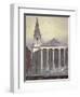 Church of St George, Hart Street, Bloomsbury, London, C1815-William Pearson-Framed Giclee Print