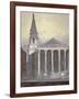 Church of St George, Hart Street, Bloomsbury, London, C1815-William Pearson-Framed Giclee Print