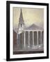 Church of St George, Hart Street, Bloomsbury, London, C1815-William Pearson-Framed Giclee Print