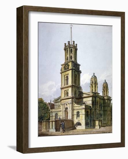 Church of St George in the East, Stepney, London, 1811-John Coney-Framed Giclee Print