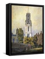 Church of St George in the East, Stepney, London, C1815-William Pearson-Framed Stretched Canvas