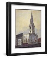 Church of St Giles in the Fields, Holborn, London, C1815-William Pearson-Framed Giclee Print