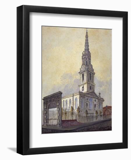 Church of St Giles in the Fields, Holborn, London, C1815-William Pearson-Framed Giclee Print