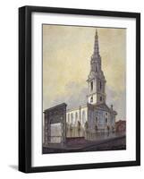 Church of St Giles in the Fields, Holborn, London, C1815-William Pearson-Framed Giclee Print