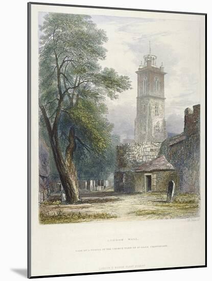 Church of St Giles Without Cripplegate, City of London, 1851-John Wykeham Archer-Mounted Giclee Print