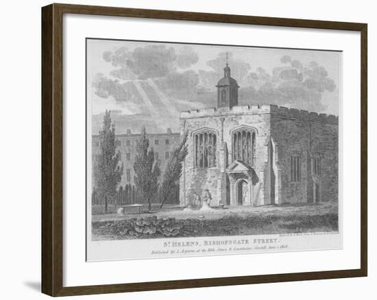 Church of St Helen, Bishopsgate, City of London, 1808-Samuel Rawle-Framed Giclee Print