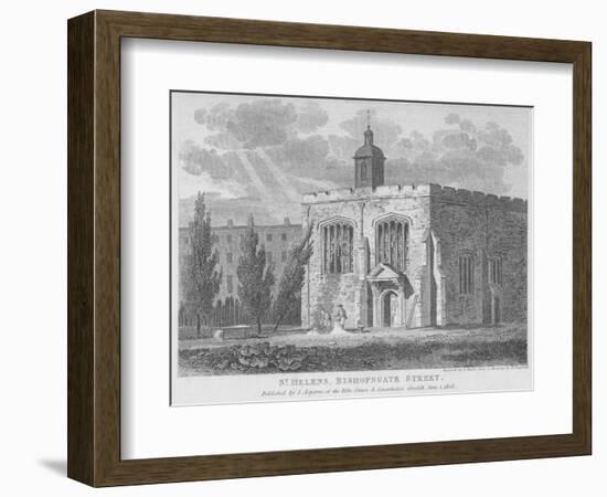 Church of St Helen, Bishopsgate, City of London, 1808-Samuel Rawle-Framed Giclee Print