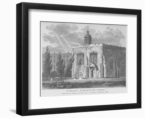 Church of St Helen, Bishopsgate, City of London, 1808-Samuel Rawle-Framed Giclee Print