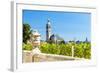 Church of St. James with Vineyard at Front, Kutna Hora, Czech Republic-phbcz-Framed Photographic Print