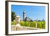 Church of St. James with Vineyard at Front, Kutna Hora, Czech Republic-phbcz-Framed Photographic Print