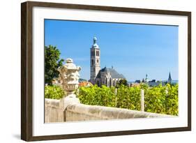 Church of St. James with Vineyard at Front, Kutna Hora, Czech Republic-phbcz-Framed Photographic Print