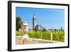 Church of St. James with Vineyard at Front, Kutna Hora, Czech Republic-phbcz-Framed Photographic Print