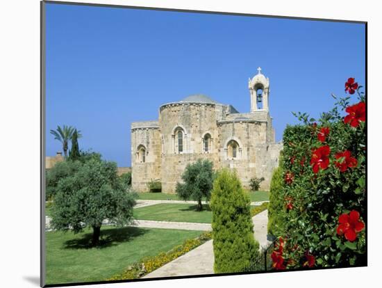 Church of St. John the Baptist, Ancient Town of Byblos (Jbail), Mount Lebanon District, Lebanon-Gavin Hellier-Mounted Photographic Print