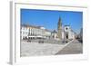 Church of St. John the Baptist and Republic Plaza, Tomar, Ribatejo, Portugal, Europe-G and M Therin-Weise-Framed Photographic Print