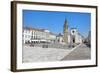 Church of St. John the Baptist and Republic Plaza, Tomar, Ribatejo, Portugal, Europe-G and M Therin-Weise-Framed Photographic Print