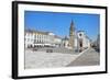 Church of St. John the Baptist and Republic Plaza, Tomar, Ribatejo, Portugal, Europe-G and M Therin-Weise-Framed Photographic Print