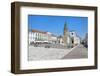 Church of St. John the Baptist and Republic Plaza, Tomar, Ribatejo, Portugal, Europe-G and M Therin-Weise-Framed Photographic Print