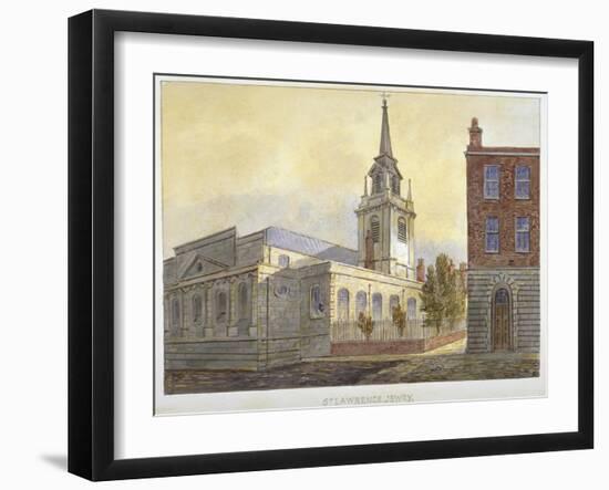 Church of St Lawrence Jewry from Guildhall Yard, City of London, 1810-William Pearson-Framed Giclee Print