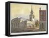 Church of St Lawrence Jewry from Guildhall Yard, City of London, 1810-William Pearson-Framed Stretched Canvas