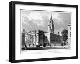 Church of St Lawrence, King Street, London, 19th Century-J Tingle-Framed Giclee Print