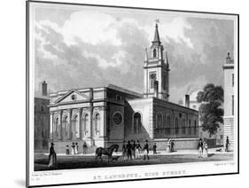Church of St Lawrence, King Street, London, 19th Century-J Tingle-Mounted Giclee Print