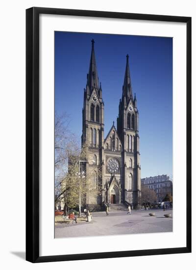 Church of St. Ludmila, Prague, Czech Republic-null-Framed Photographic Print