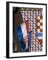 Church of St. Mark, Zagreb, Croatia, Europe-Lawrence Graham-Framed Photographic Print