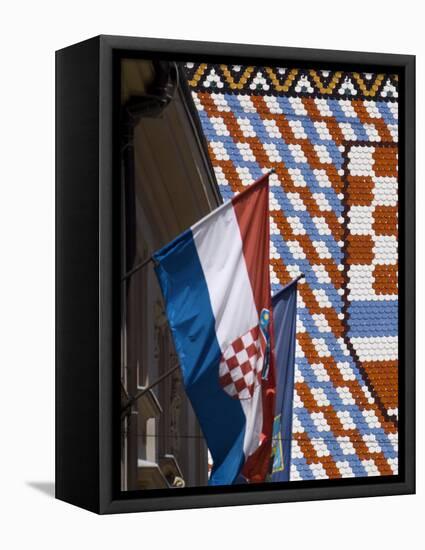 Church of St. Mark, Zagreb, Croatia, Europe-Lawrence Graham-Framed Stretched Canvas