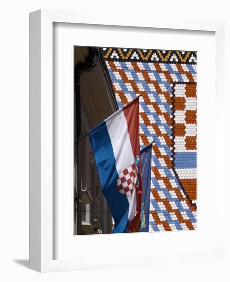 Church of St. Mark, Zagreb, Croatia, Europe-Lawrence Graham-Framed Photographic Print