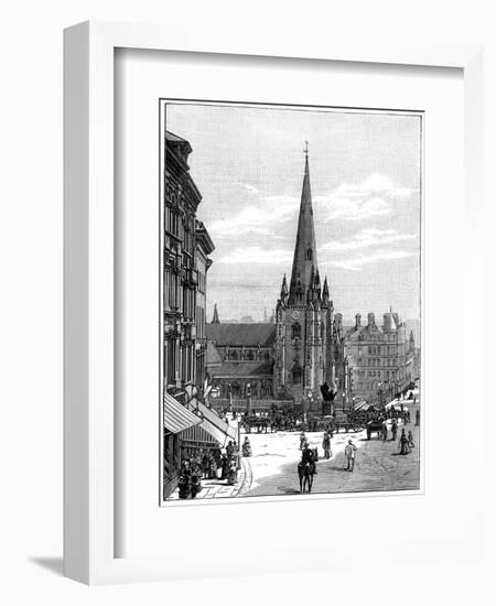 Church of St Martin in the Bull Ring, Birmingham, West Midlands, 1887-null-Framed Giclee Print