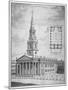 Church of St Martin-In-The-Fields, Westminster, London, C1730-null-Mounted Giclee Print