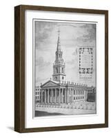 Church of St Martin-In-The-Fields, Westminster, London, C1730-null-Framed Giclee Print