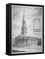 Church of St Martin-In-The-Fields, Westminster, London, C1730-null-Framed Stretched Canvas