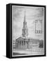 Church of St Martin-In-The-Fields, Westminster, London, C1730-null-Framed Stretched Canvas